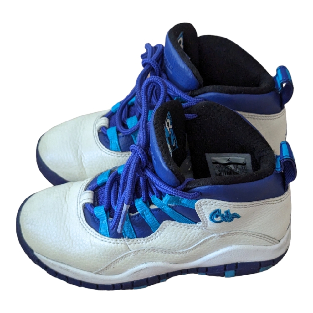 Nike Air Jordan 10 Retro Charlotte Hornets 2016 Basketball Sneakers. 310805-107.